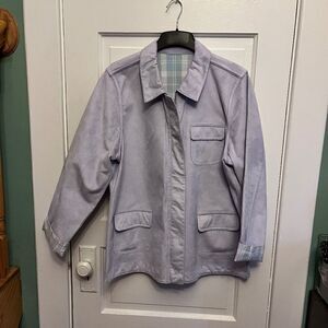 Lite Purple Womens Jacket Coat Rain Large